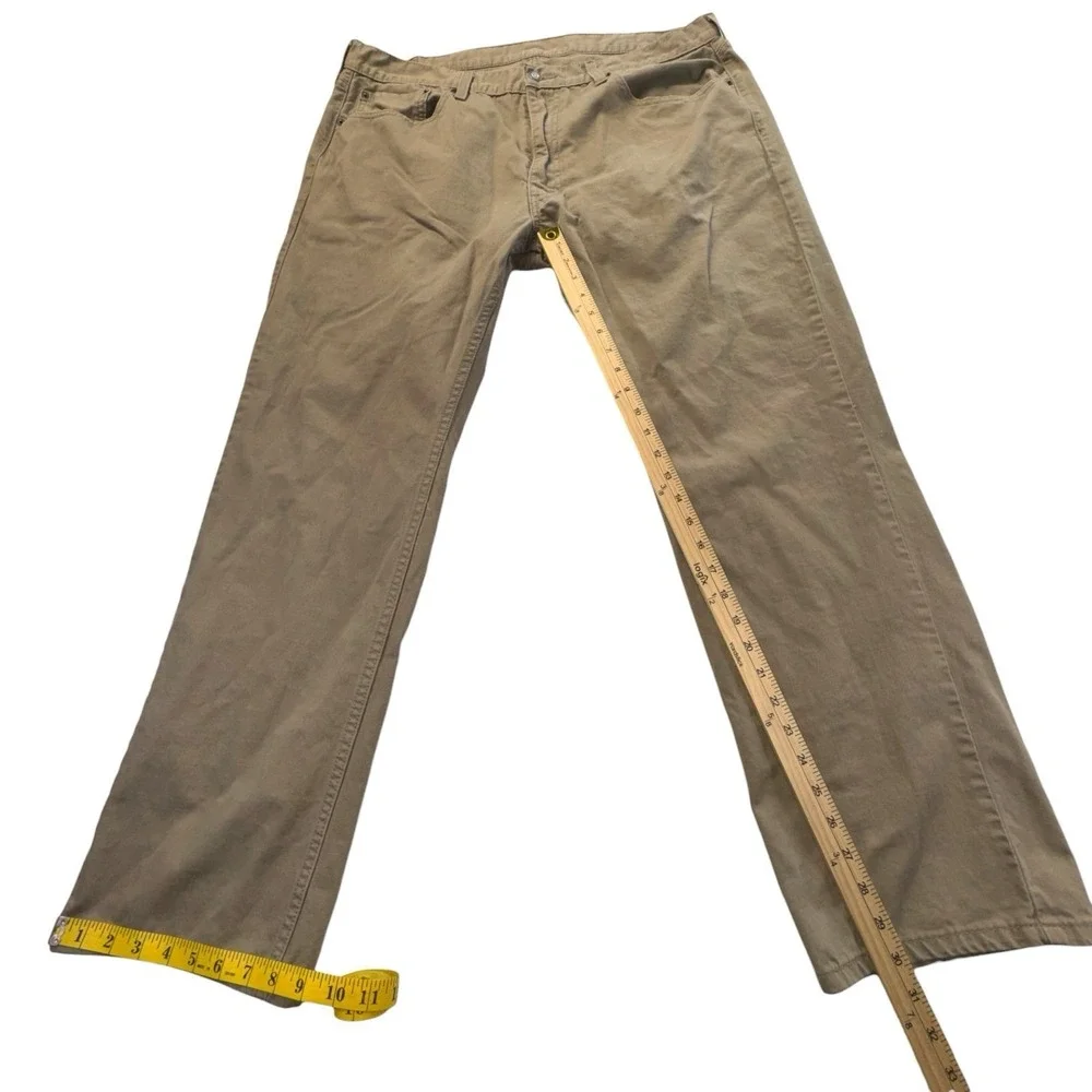 Levi's 559 Relaxed Straight Jeans Men 40x32 (43x31) Khaki Tan Denim 5 Pocket